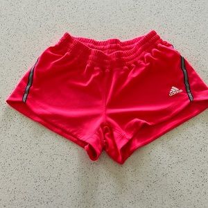 Adidas hot pink running shorts XS size 4-6